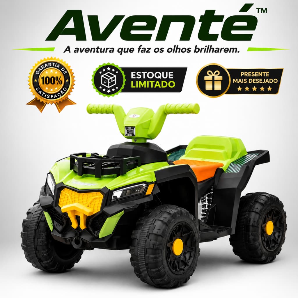 Quadriciclo Infantil Elétrico Aventé™ 6V Carro Elétrico Menino Menina Presente Dia das Crianças