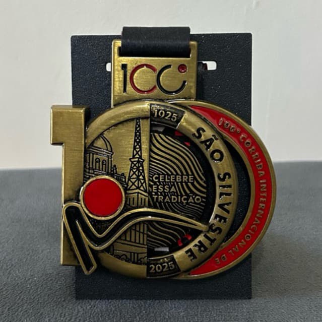 Porta Medalha de Mesa 12x8cm – Suporte Expositor para Medalhas de Corrida e Esportes