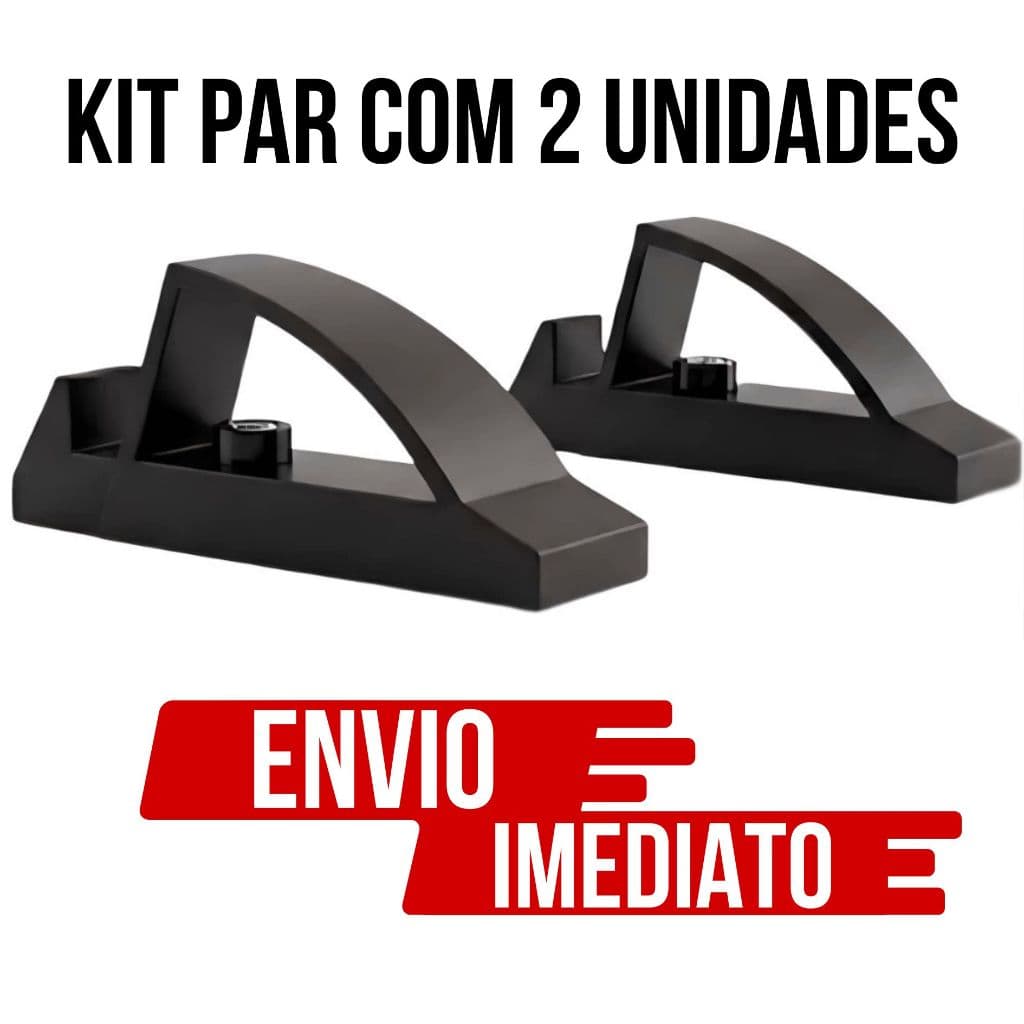 Kit Suporte de Mesa para TV e Monitor 12'' a 32'' Polegadas Ajustável Universal Base Regulável