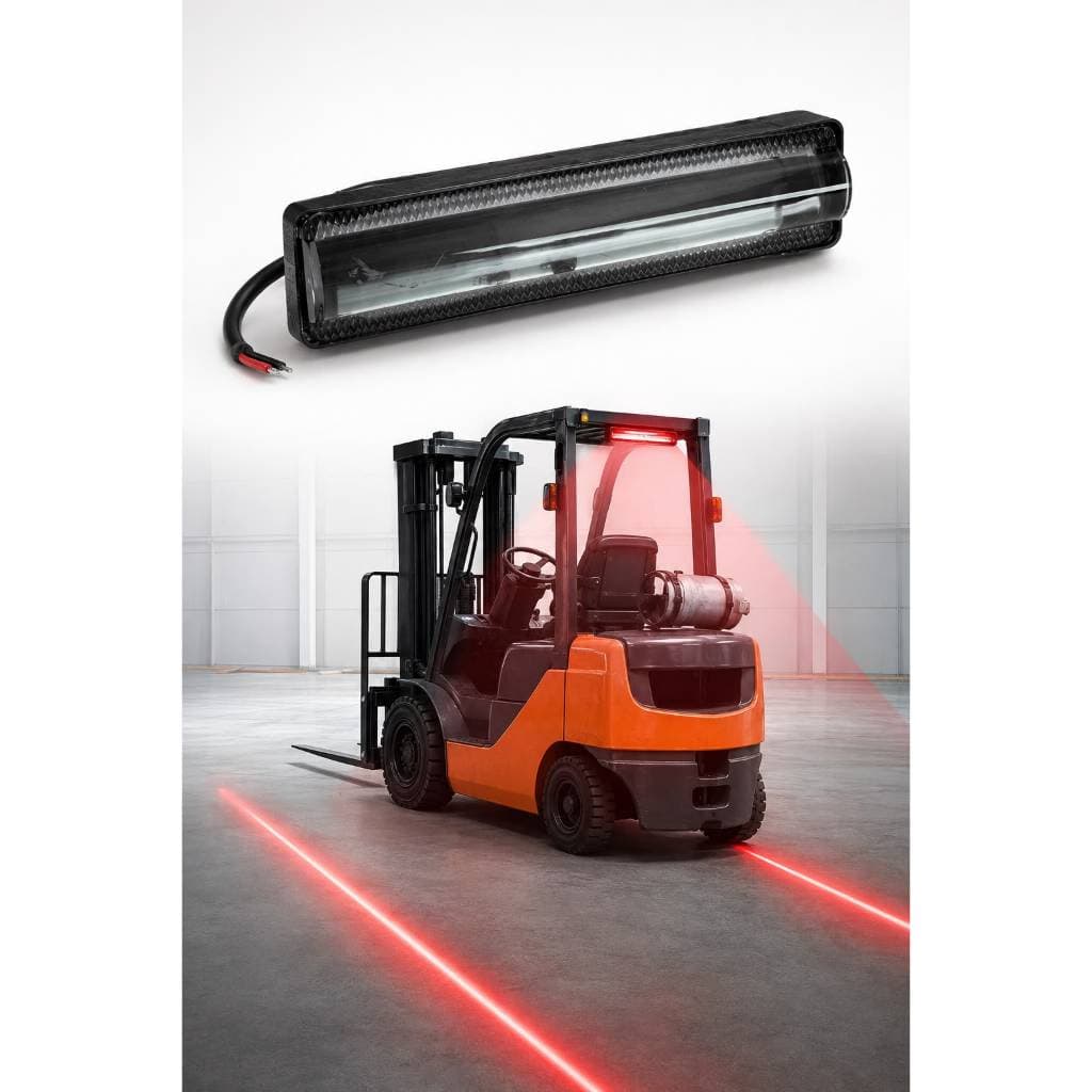 Farol Auxiliar Sinalizador Para Empilhadeira Led Vermelho
