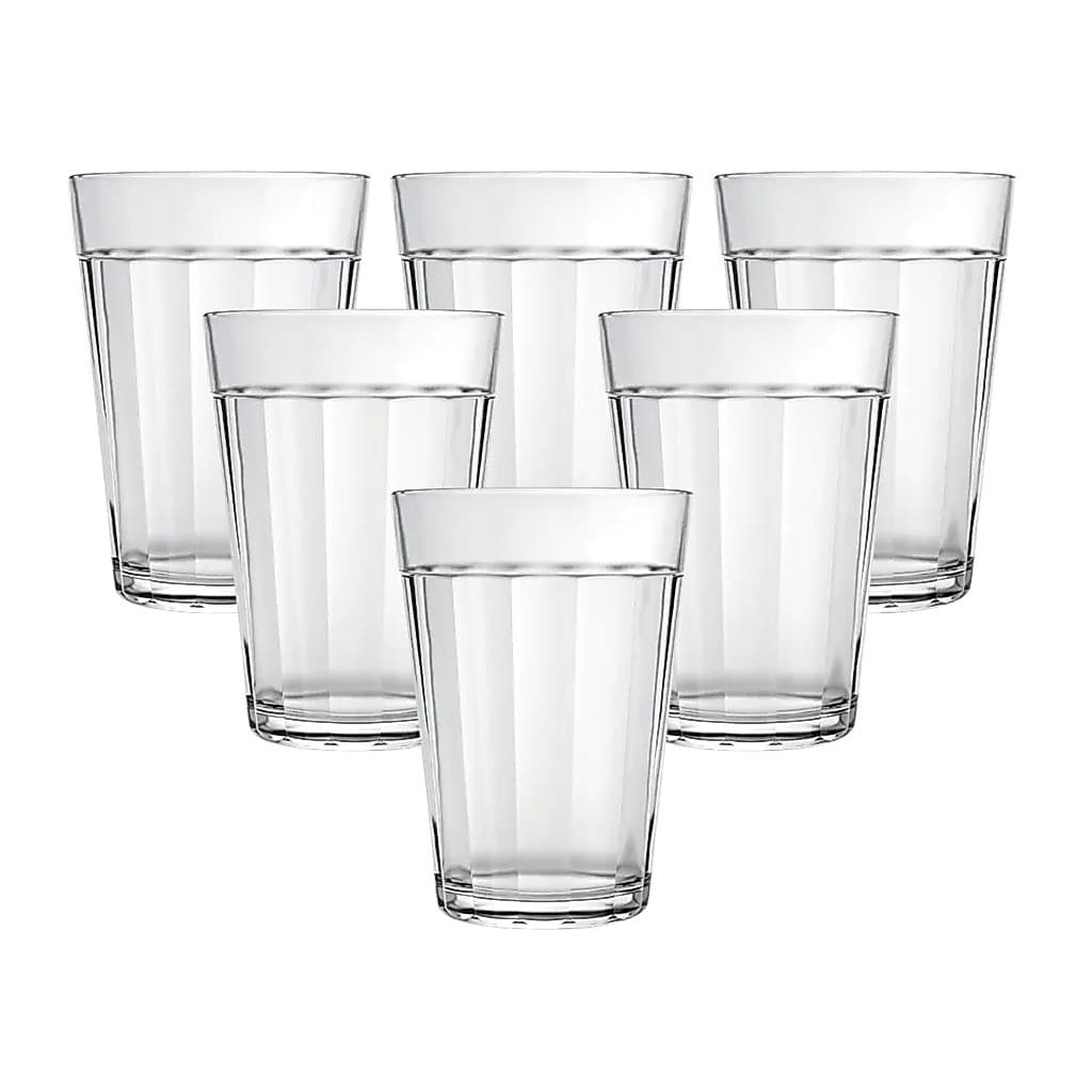 Kit 6 Copo Americano De Vidro 190ml
