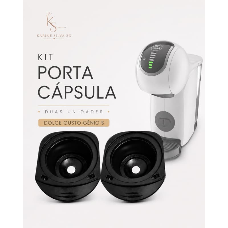 Porta Cápsula Dolce Gusto Gênio S Kit com 2 Unidades Encaixe Perfeito Alta Qualidade