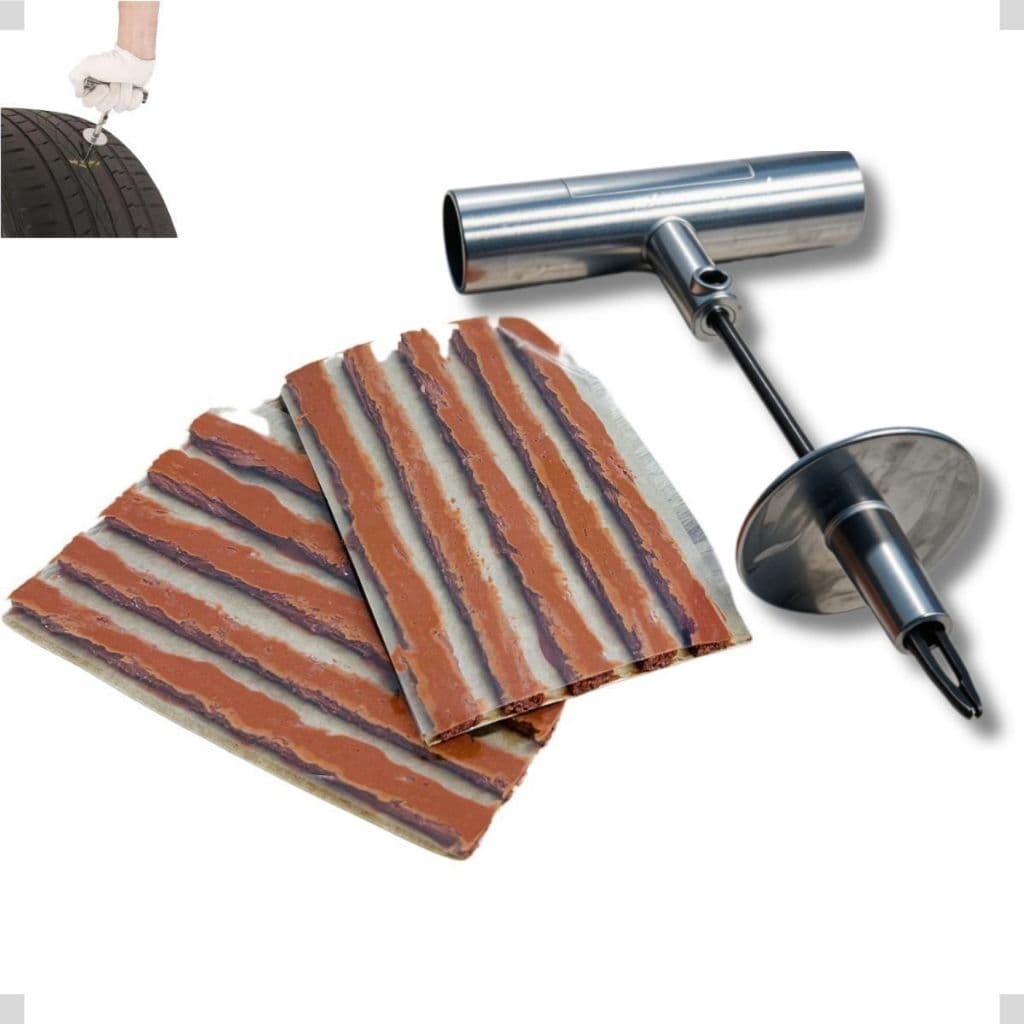 Aplicador De Remendo Macarrão Agulha Reparo Pneus + 10 Refil