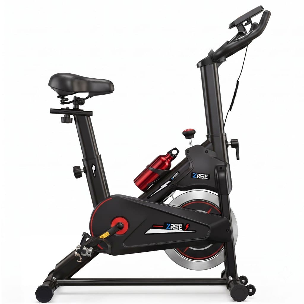 Bicicleta Spinning com Transmissão por Correia e Assento Macio Suporta até 150 kg para Treino em Casa