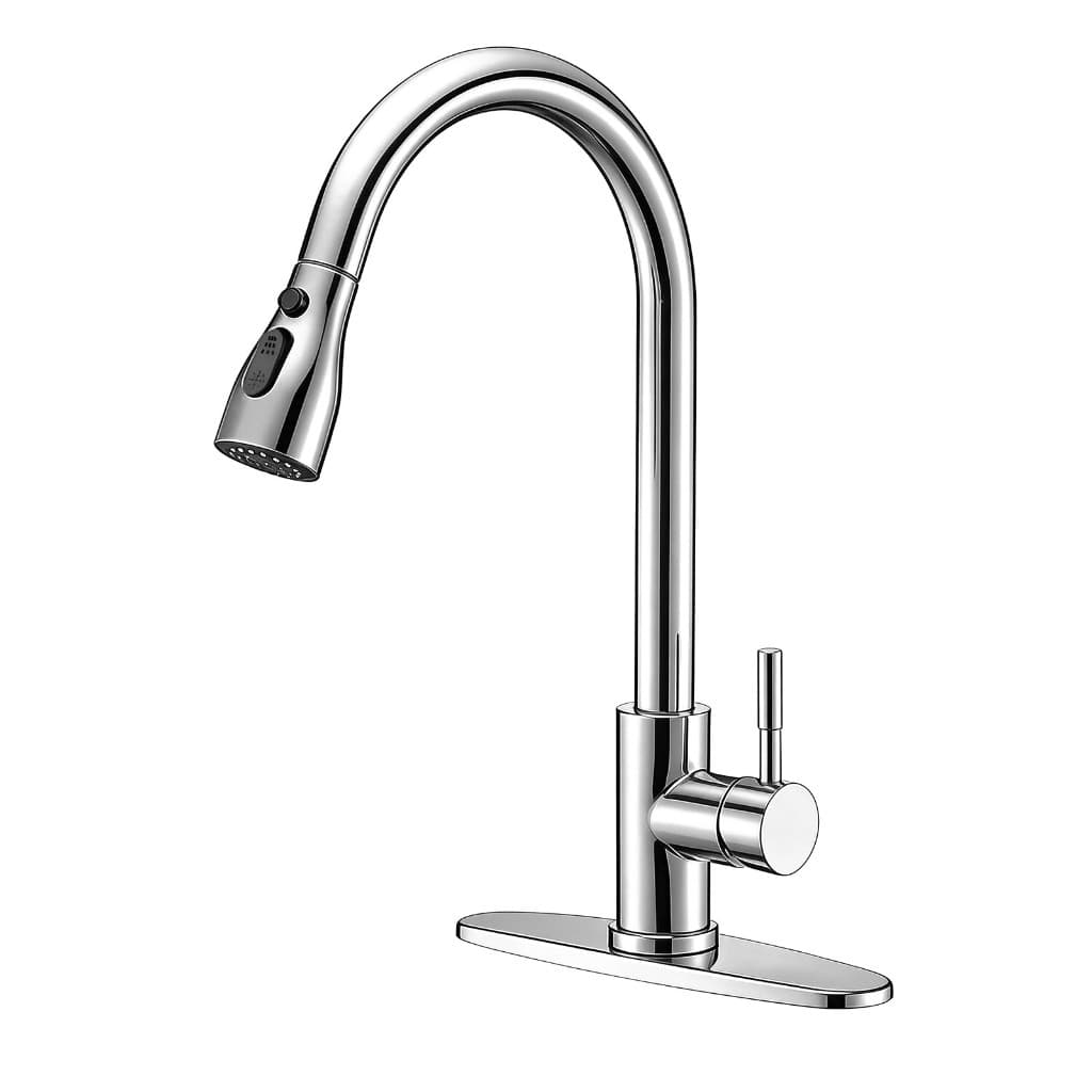 Torneira Cozinha Gourmet Monocomando Extensível Inox Escovado Pia Bancada 360