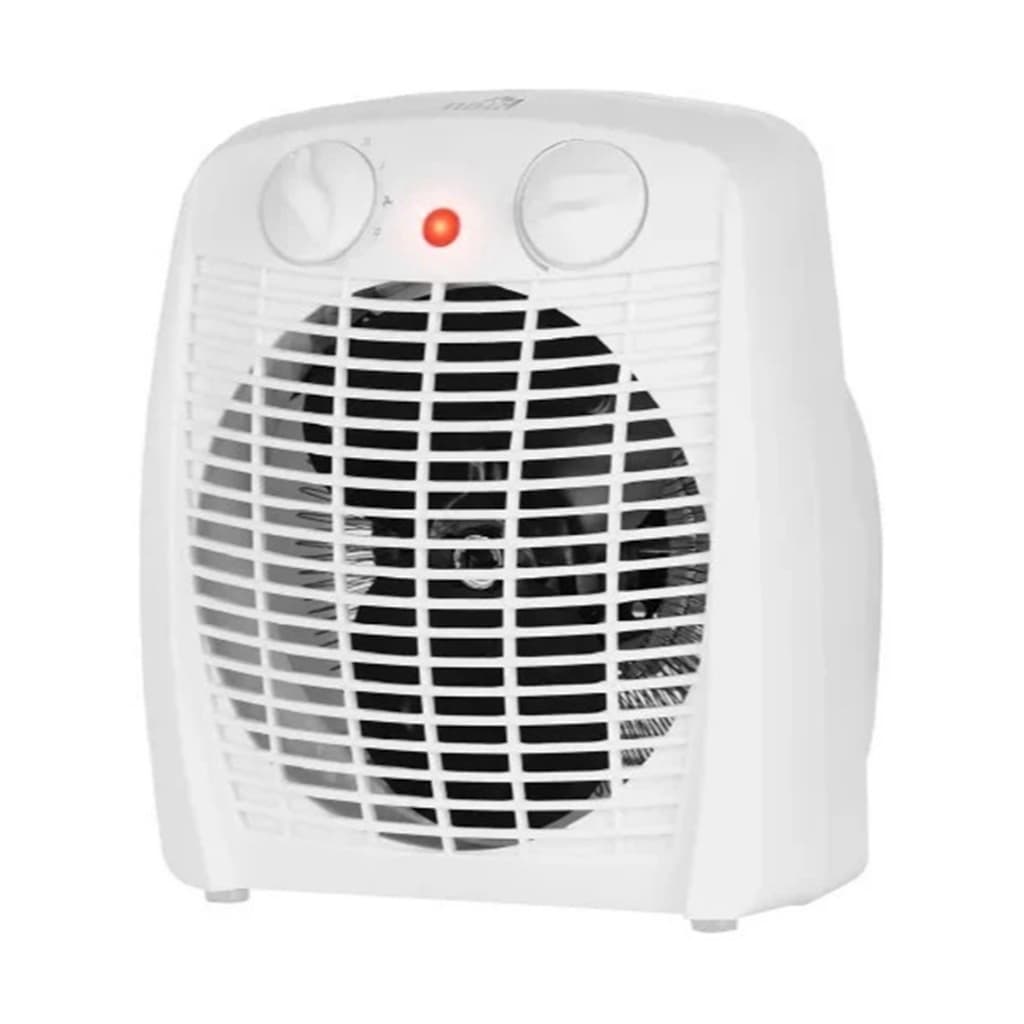 Aquecedor Elétrico Portátil 2 em 1 Aquece e Ventila AQ-100 Kian Branco Preto 1500w 127v/220v