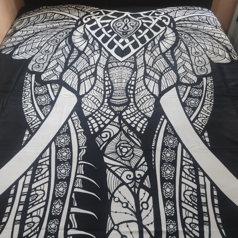Colcha Indiana Casal Cangão Praia Manta De Sofá Gigante Elefante