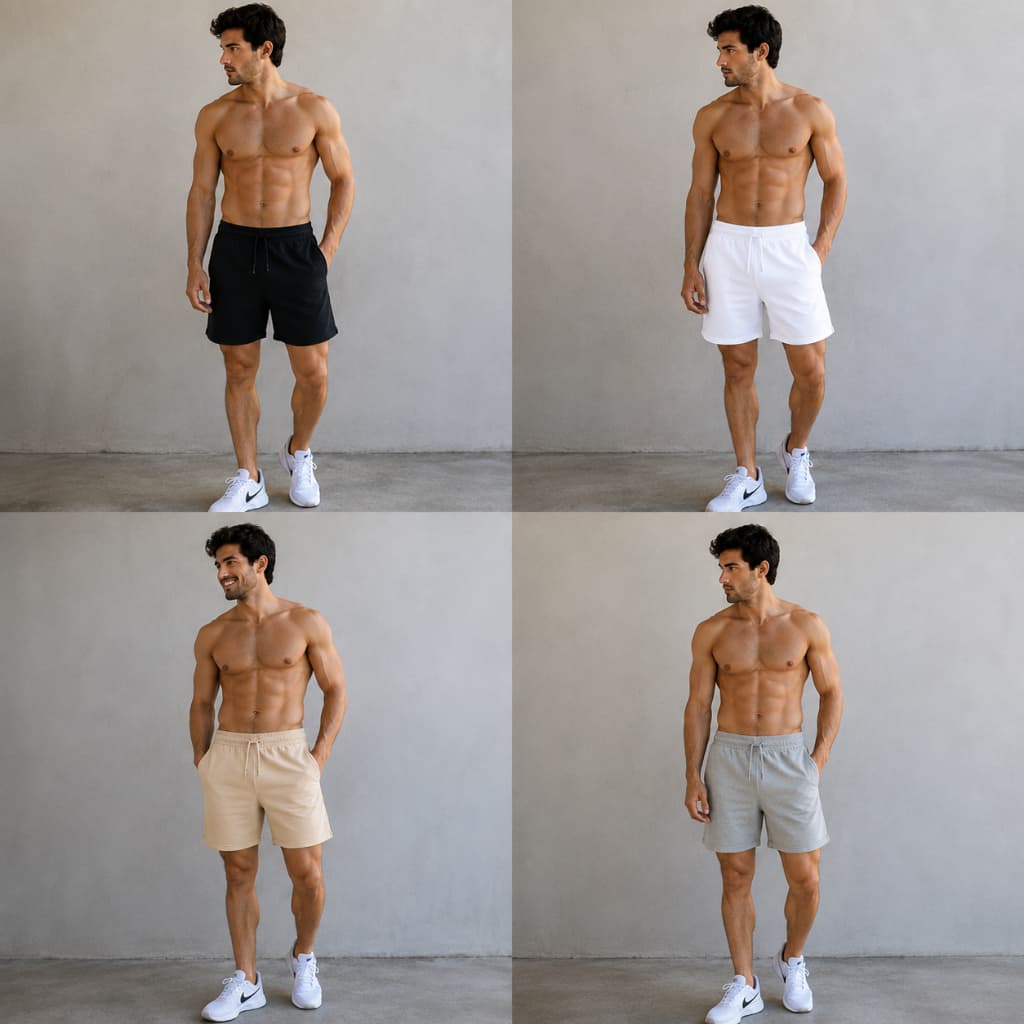 Short de Moletinho Masculino Bermuda Fitness Dia a Dia