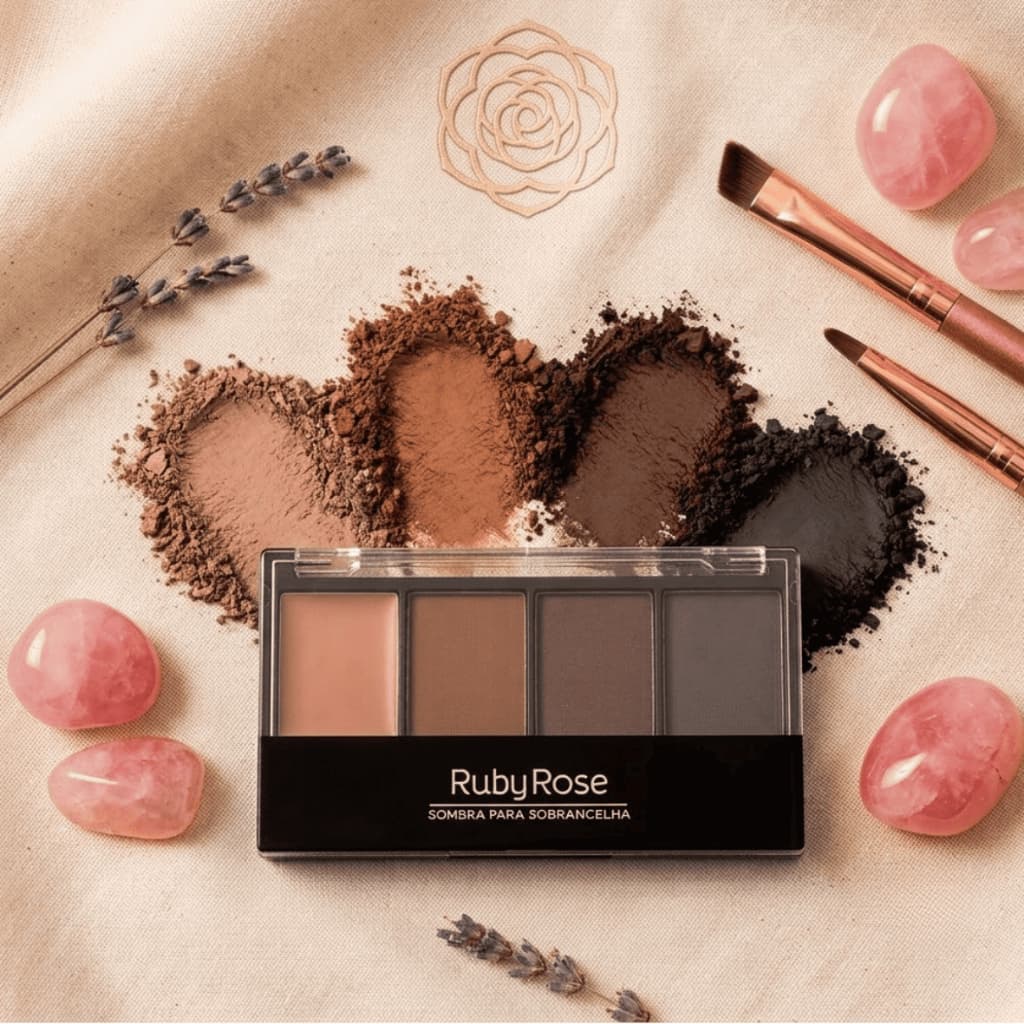 Paleta de Sombra Para Sobrancelhas Ruby Rose-- Trio de Sombras