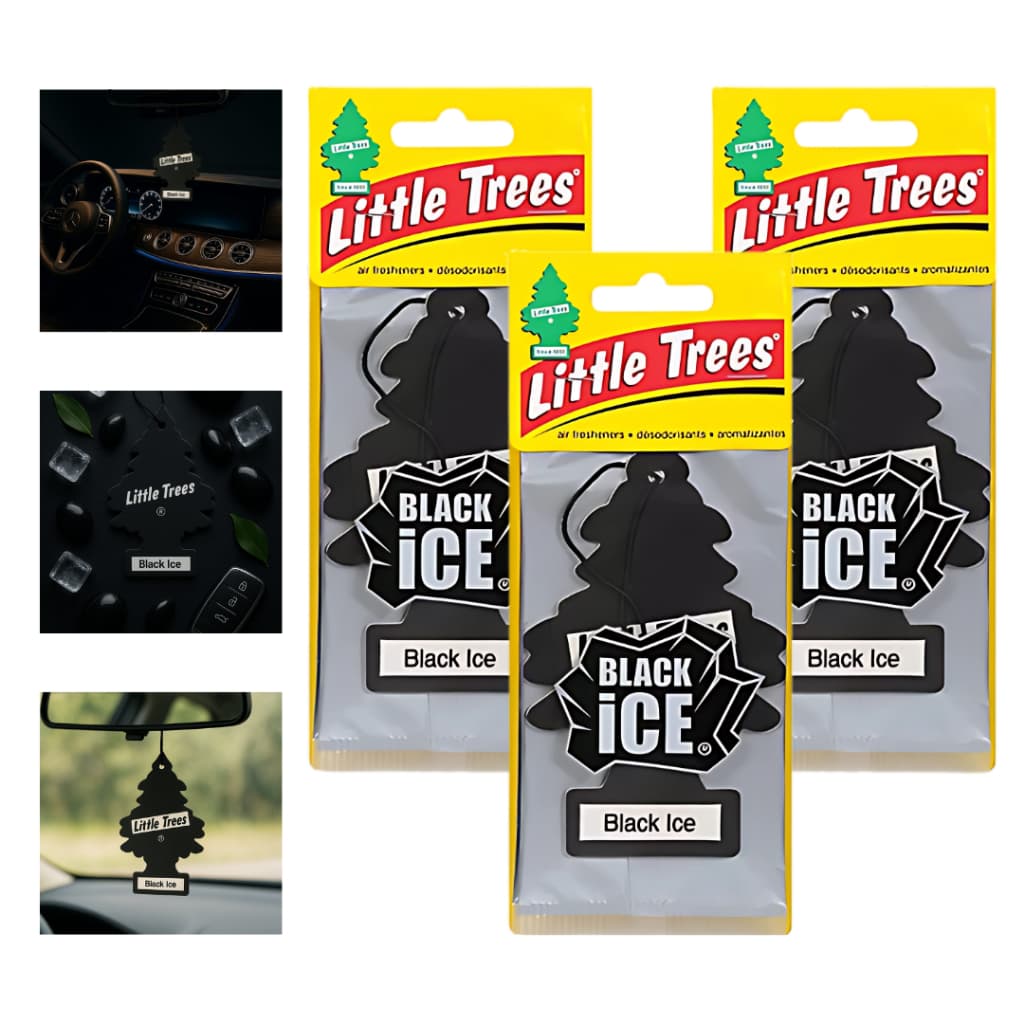 Little Trees Kit 3 Unidades Cheirinho Original Aromatizante Carro Aromatizador Vanilla Carros