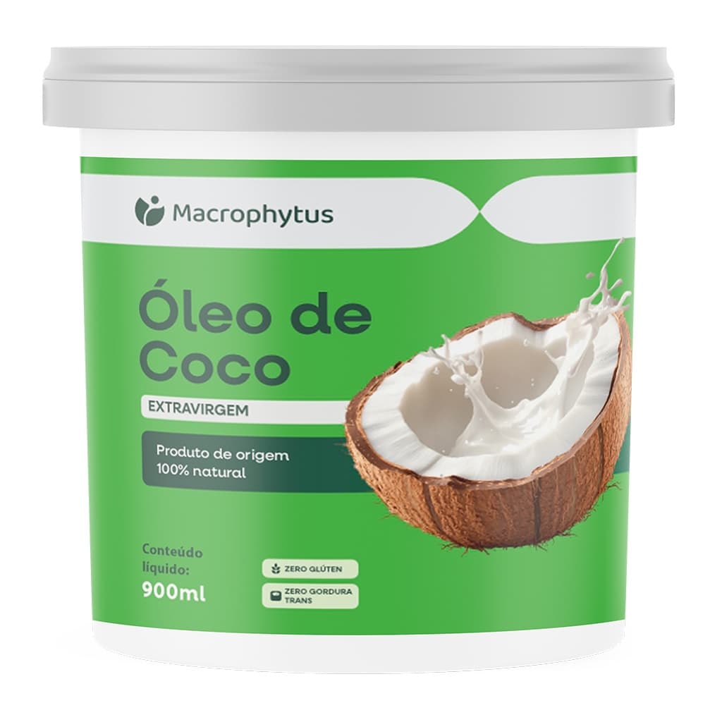 Óleo de Coco Extravirgem 900ml 0,3% Acidez