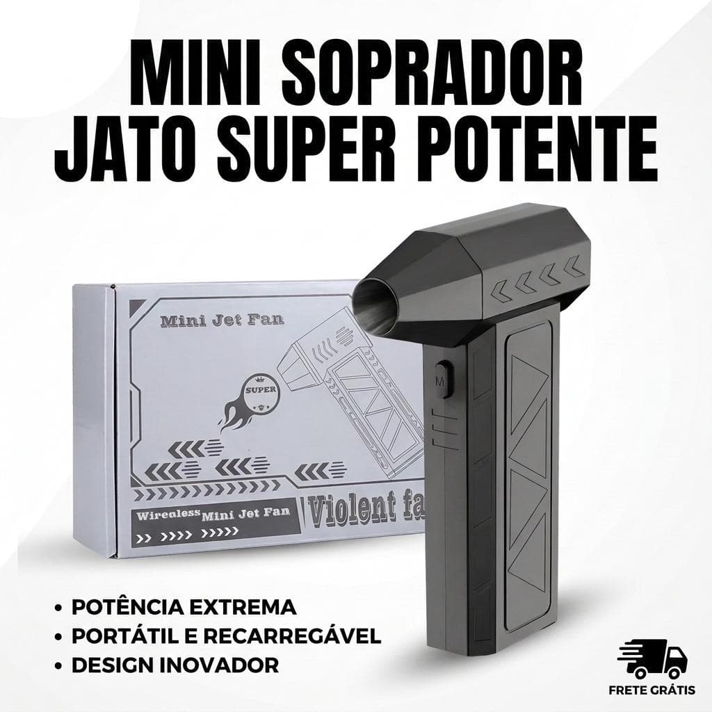 Ventilador Soprador de Ar Turbo Recarregável Kicool Limpeza Eletrônicos USB-C T&Z
