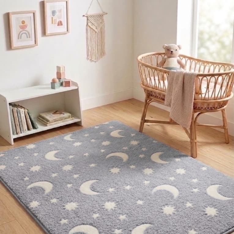 Tapete para Quarto Infantil 1.40x1.00 Brilha no Escuro Promoção