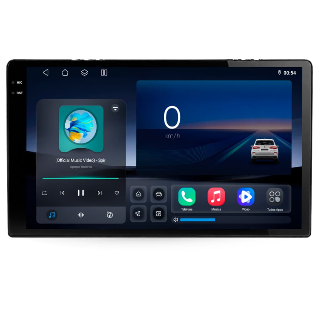 Central Multimidia 9 Polegadas 8gb 256gb Octacore Carplay Android Auto USB 4G Bluetooth Wifi Universal