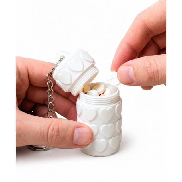 Porta Comprimidos Chaveiro 3cm – Prático, Discreto e Sempre com Você!