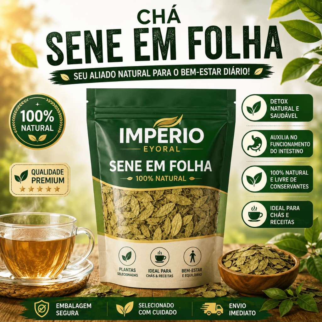 Chá de Sene em folhas