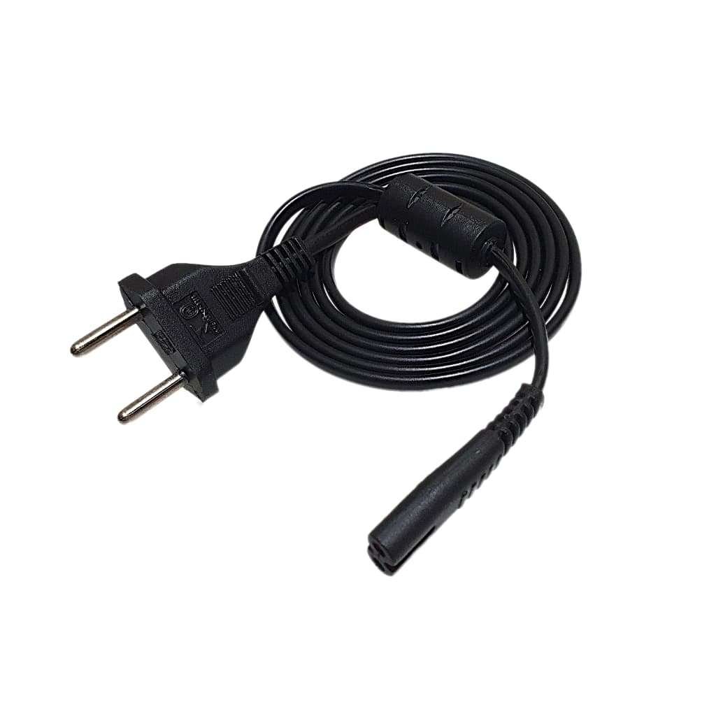 Cabo de força tipo 8 C/ filtro para playstation 1, 2 e mini system e outros 1,5Mt