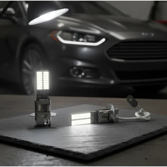 Lâmpadas Led 2,5w 12v H3 36 Leds Luz Forte Branca Farol