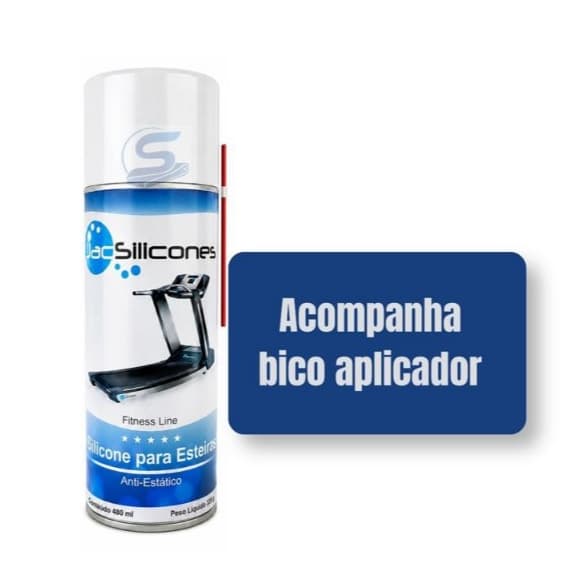 Silicone Lubrificante Para Esteiras Jac Silicones Spray 480 ml