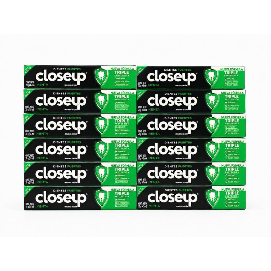 Kit 12 und Creme Dental Close Up Triple  70g