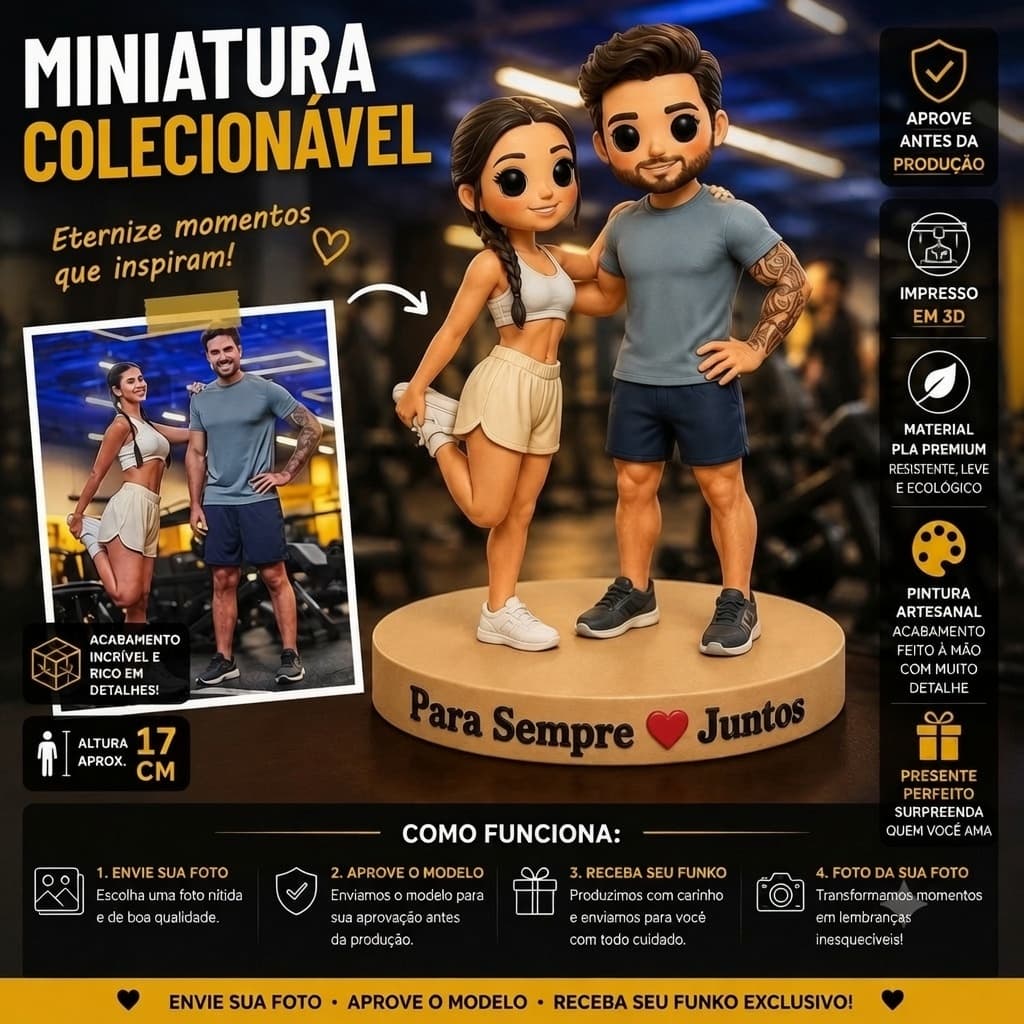 FunkoPop 17CM Personalizado Casal Réplica De Foto Boneco 3D Presente Namorados Casamento Aniversário Auto retrato