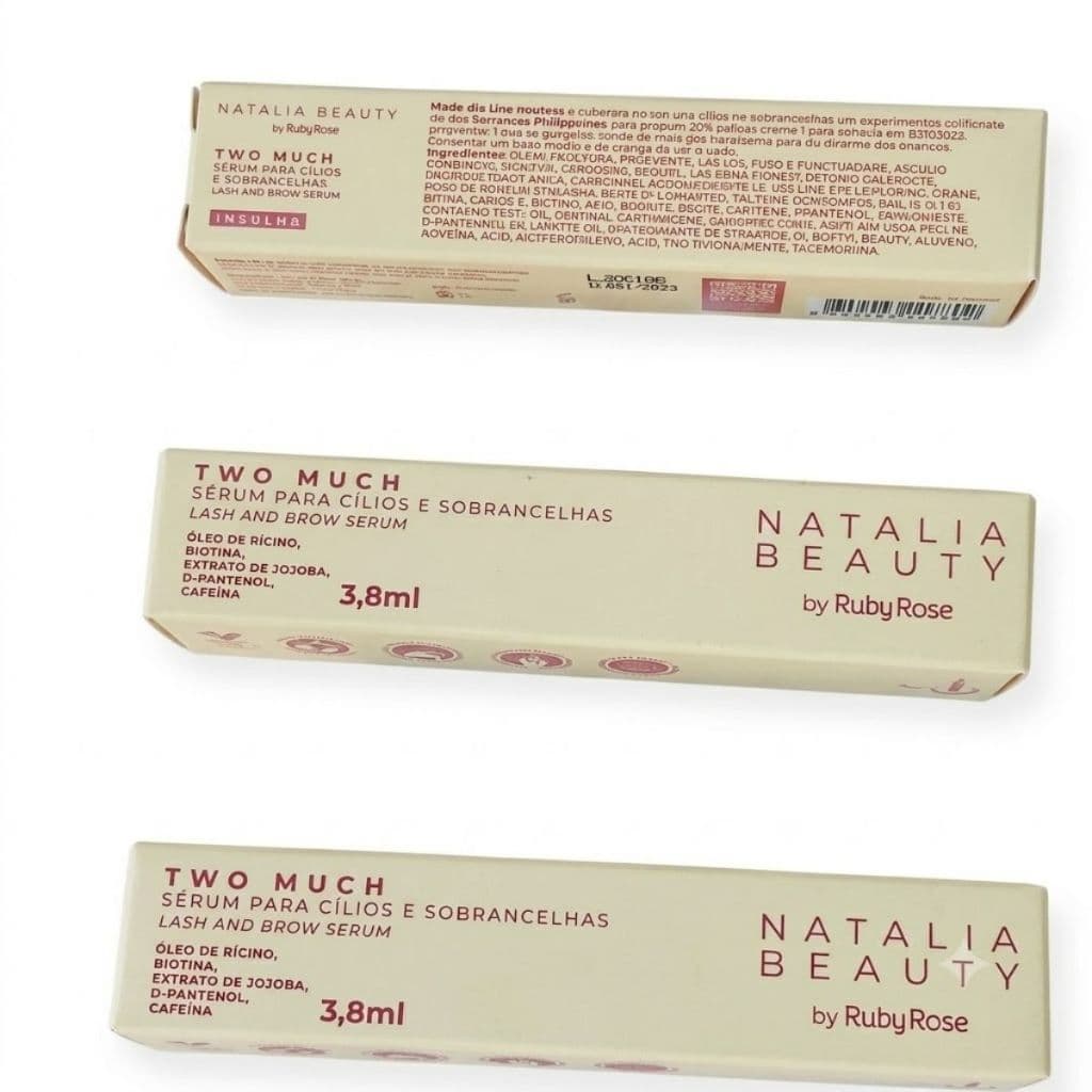 Sérum Cílios Sobrancelhas Natalia Beauty Fortalecedor Crescimento 3,8ml