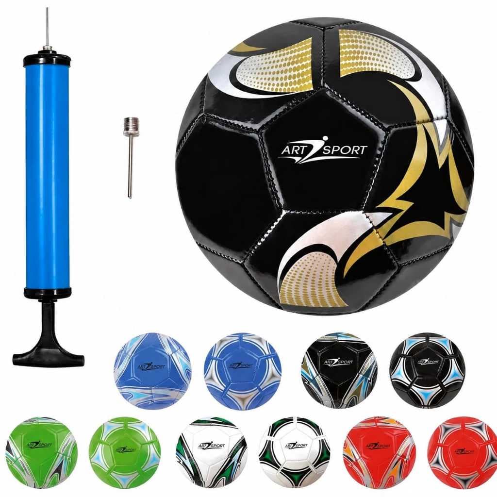 Kit 5 Bolas De Futebol Campo Society Quadra Futsal + Bomba Com Bico presente