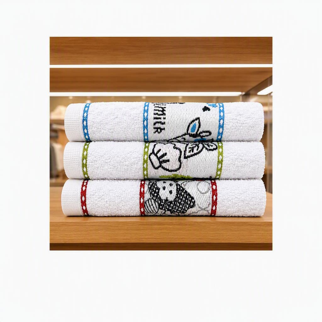 Kit 03 unidades de Toalha de Copa Gourmet 100% Algodão Sortido
