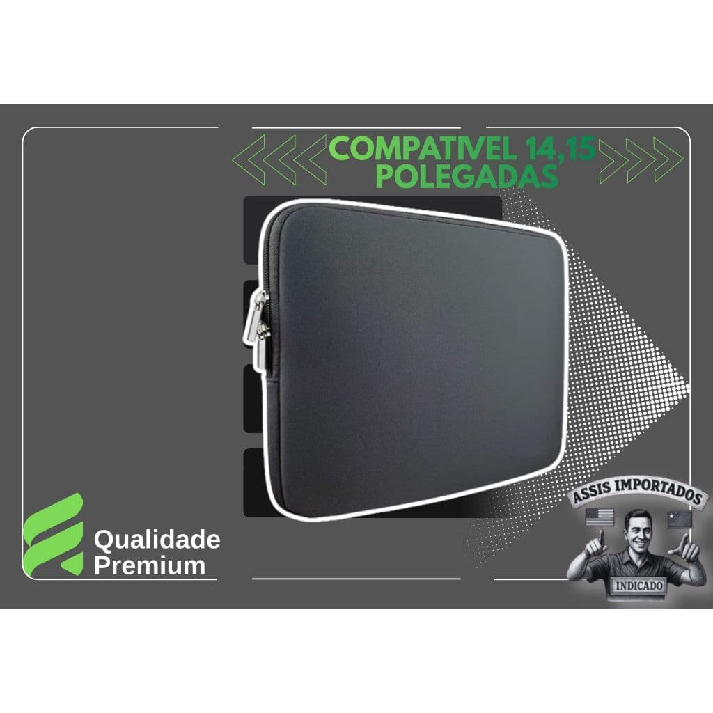 🔥 Bolsa Capa para Notebook Laptop 13 14 15 15.6 Polegadas – Compatível com Todos os Modelos de Notebook até 15.6