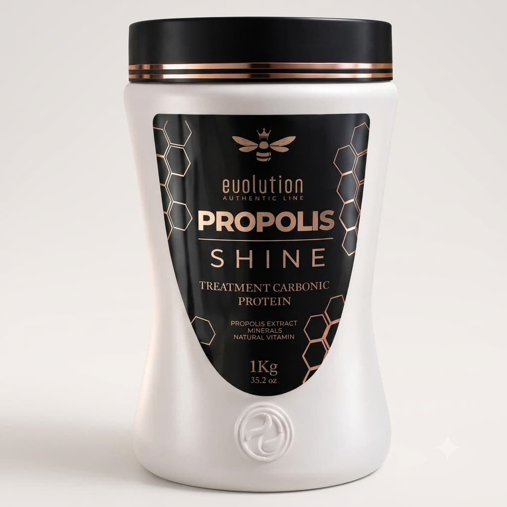 Evolution Propolis Shine Cura Fio Vitamin Treatment Carbonic 1KG Tratamento Capilar com Extrato de Propólio e Vitaminas