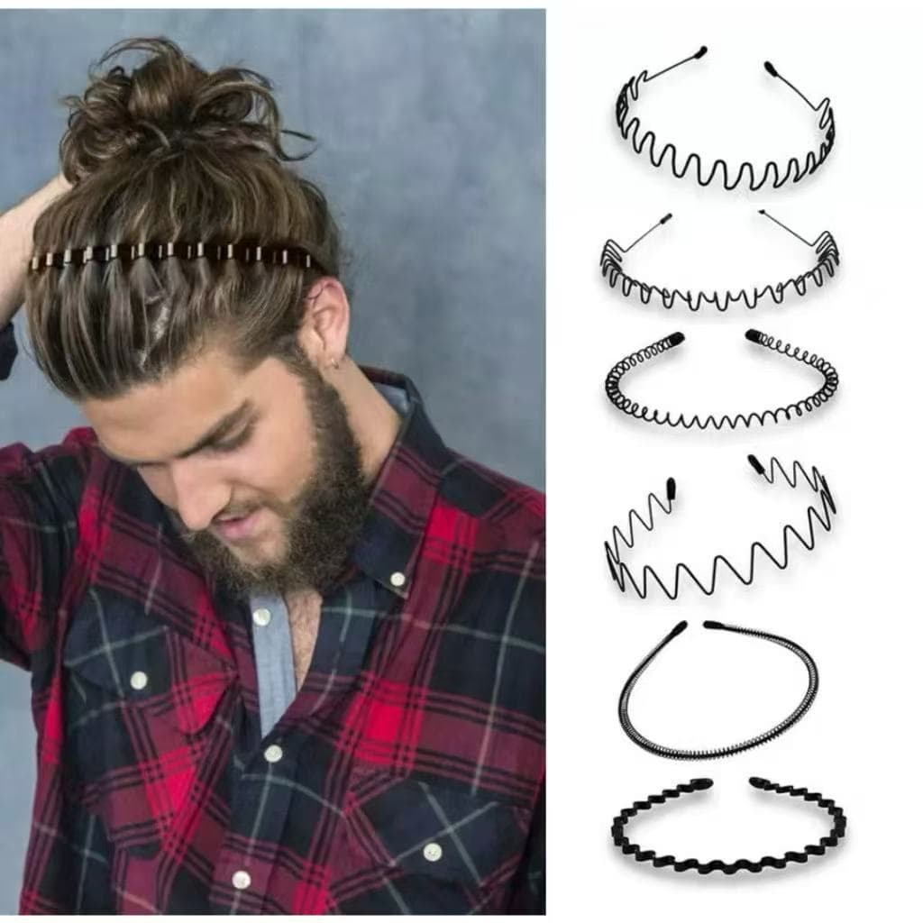 3 Tiaras de Ferro Masculina Feminina Com Dentes