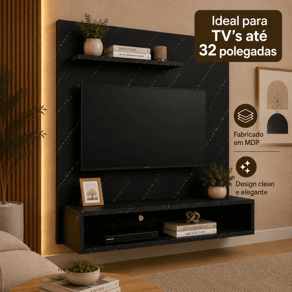 Painel Suspenso Para Tv's Até 32 Polegadas Light - Cores - Feito em MDP