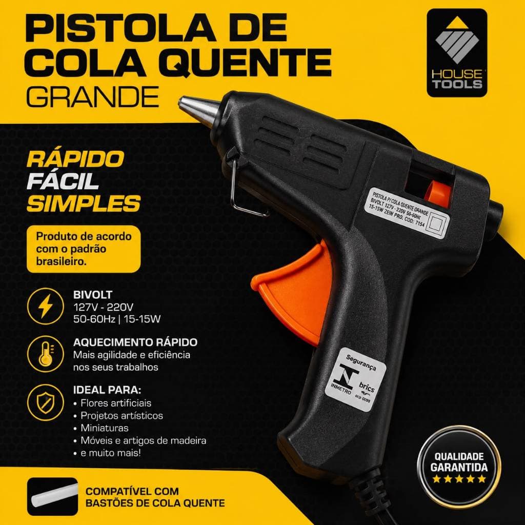 PISTOLA COLA QUENTE GD 15W BIV