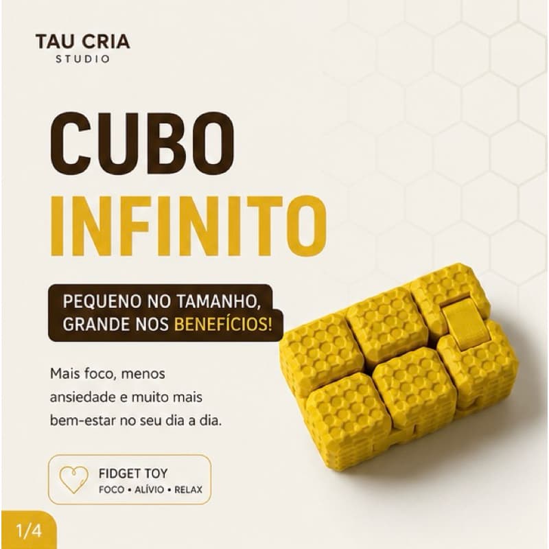 CUBO INFINITO | FIDGET TOY SENSORIAL | ANTI-ESTRESSE