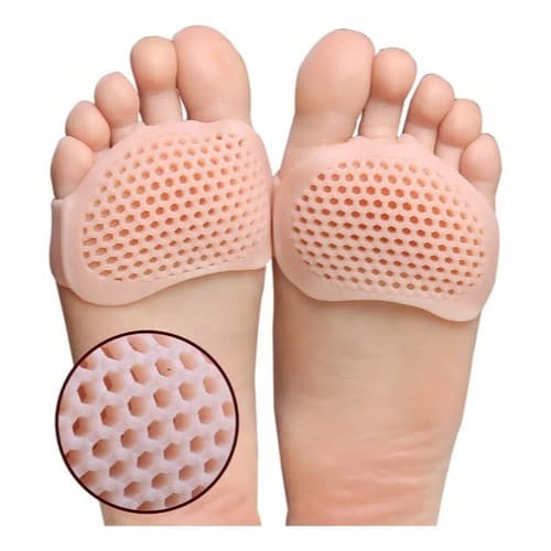 Par de Palmilha de Silicone Apoio Plantar Protetor Joanete Conforto para Pés Anti Calos Planta dos Pés