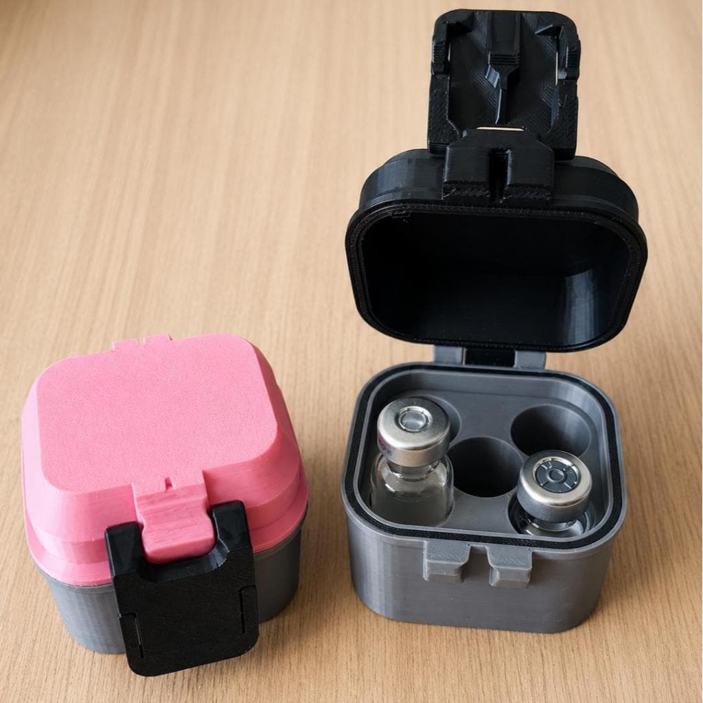 Caixa Porta Ampola 3ml Case Organizadora p/ Tirze/Lipoles 5 Frascos Ampolas