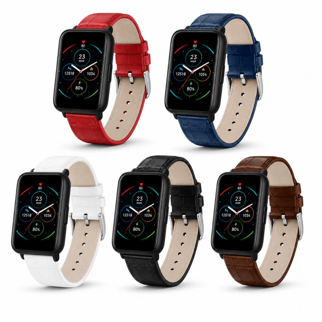 Pulseiras em couro Nsmart com Engate Rápido Compatíveis Moto Watch 40