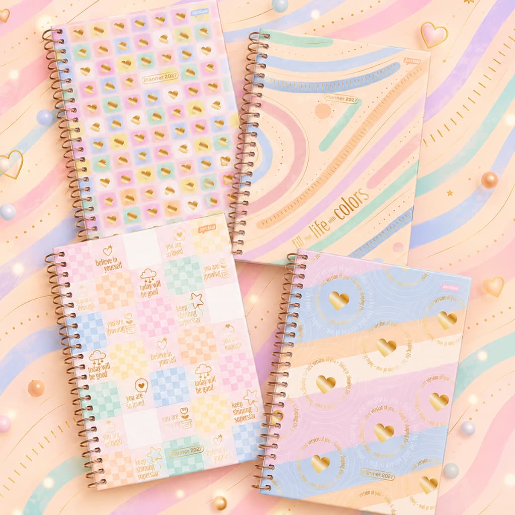 Agenda Planner 2027 La Creme Grande 200x275mm A4 192 Páginas 90g Off White Jandaia.