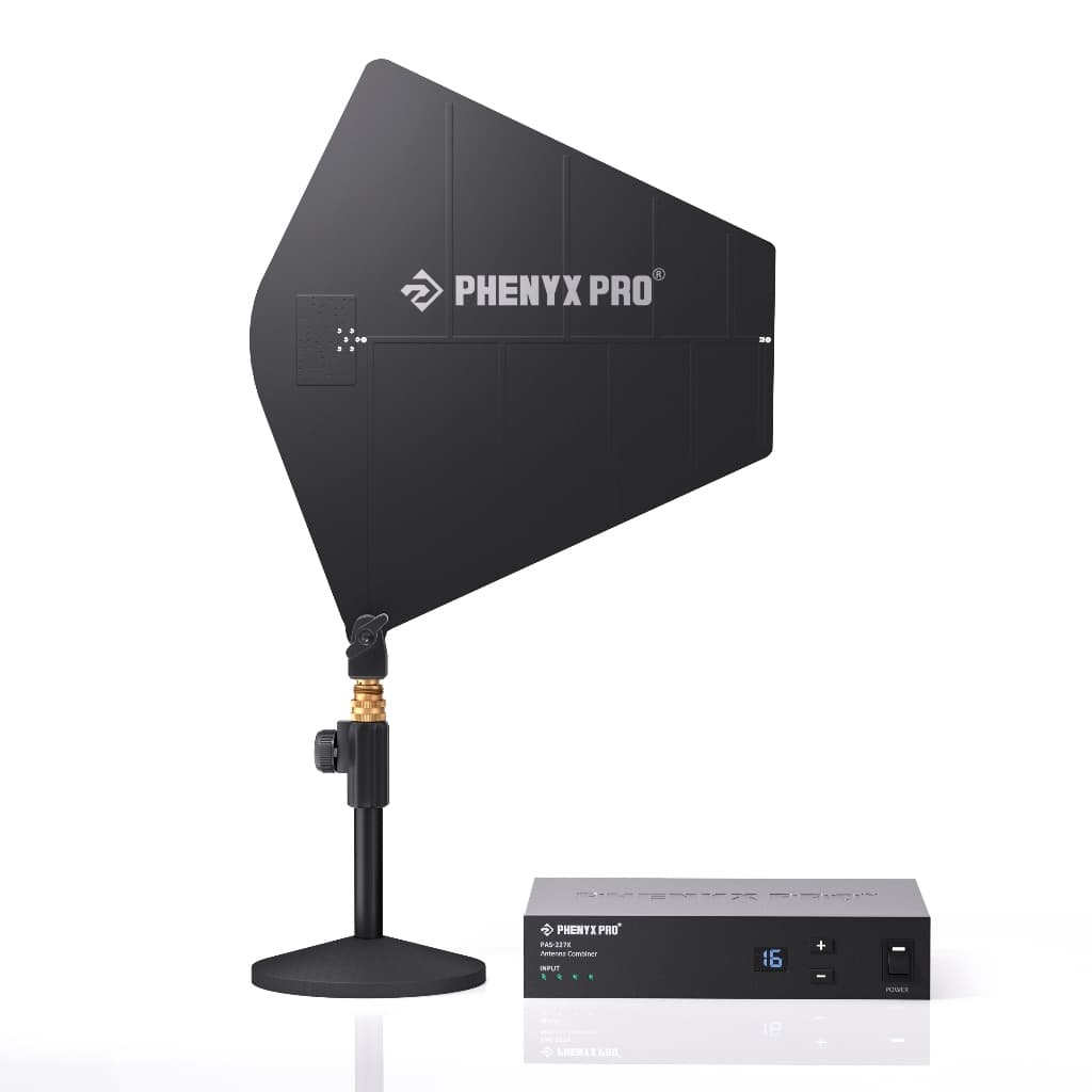 Phenyx Pro PAS 227X Combinador de Antena UHF 4 Vias para Sistema de Monitor In Ear Sem Fio
