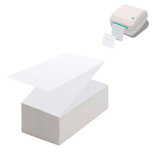 500 Etiquetas Térmica Papel Adesivo Impressão Resma 10 x 15 cm Papel Térmico c/ Serrilha para Destacar
