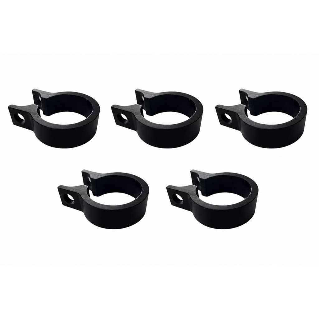 KIT 5 ABRAÇADEIRAS DE SELIM BIKE 31.8mm ARO 29 ALUMINIO PARA CANOTE 27,2mm COR PRETO