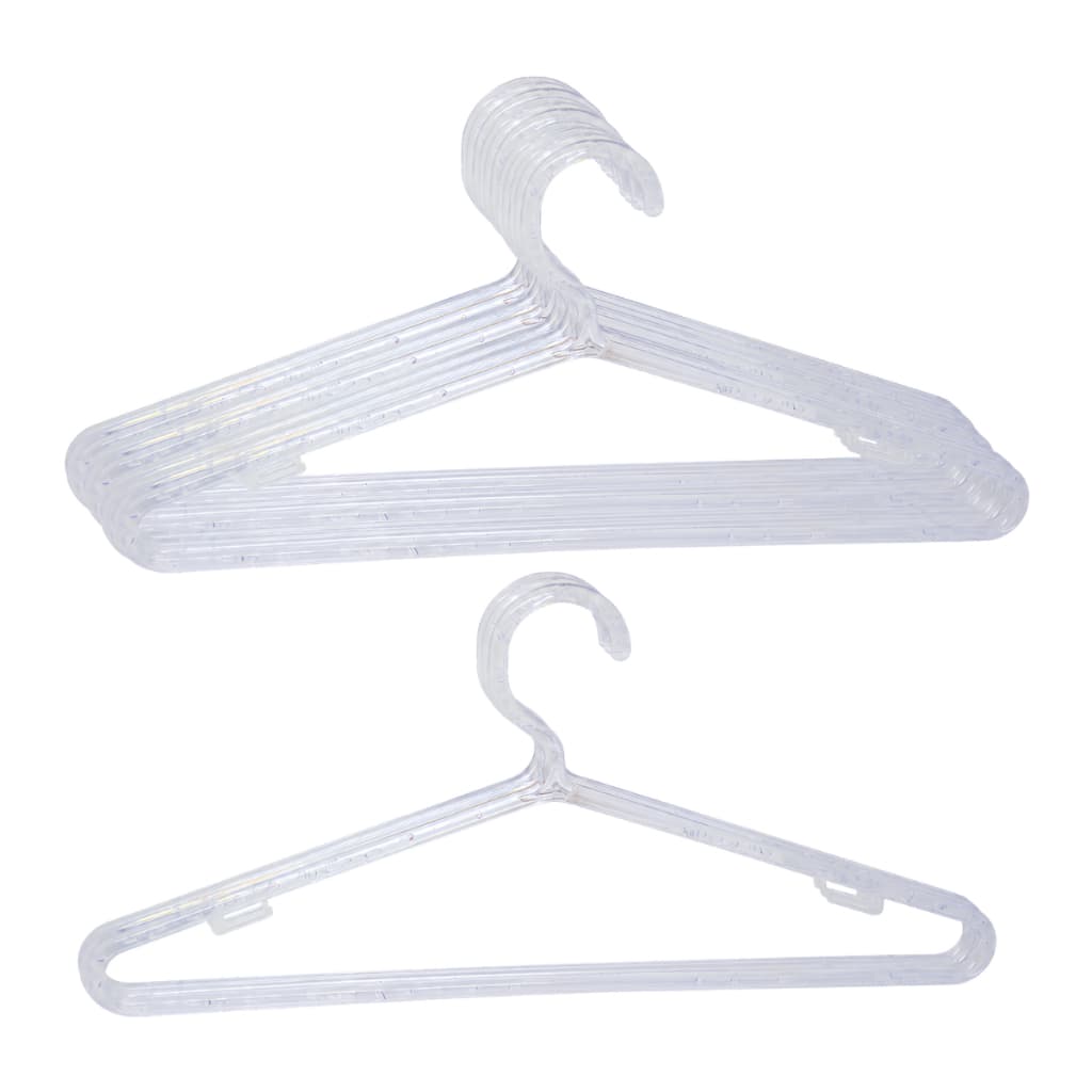 Organizador Guarda-Roupa Cabides Acrílico Cristal Premium 40cm Calça Adulto Reforçado Kit 60