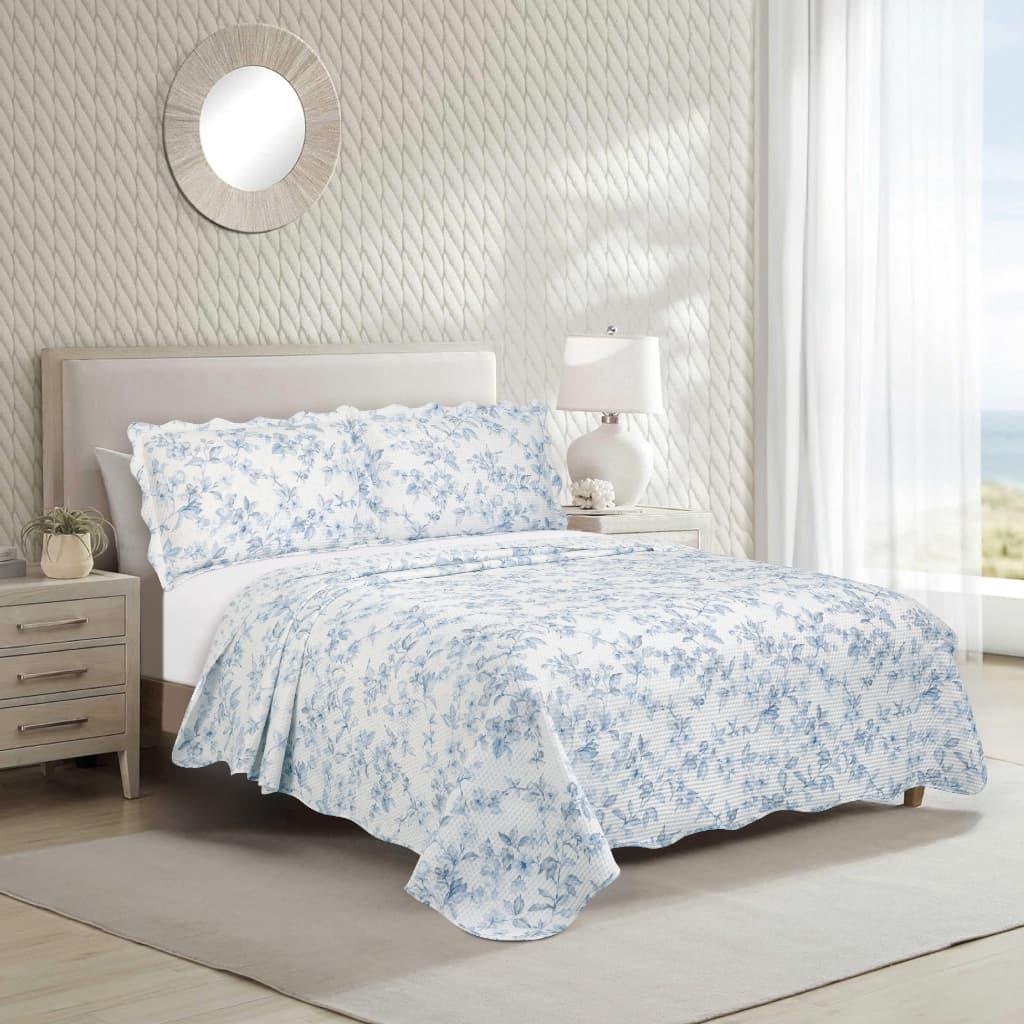 Colcha Cobre Leito Garden Queen 240x260 Cm Dupla Face 100Gm² Matelassê 3 Peças Camesa