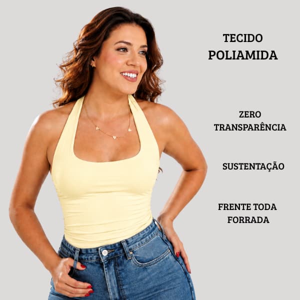Regata Fitness Feminino Frente Única Sustentação Costa Nua Blusa Poliamida Básica Camiseta Academia