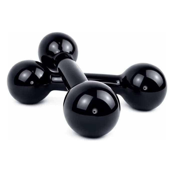 Par Halter Peso Bola Emborrachado  Academia Ginástica Gym