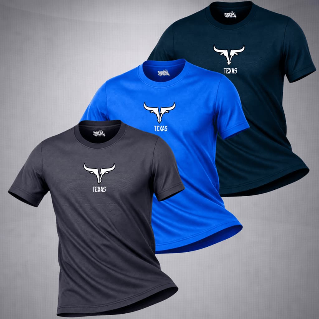 Kit 3 Camisetas Esportiva DryFit Masculina Musculação Gym Cross Treino Academia Esportes