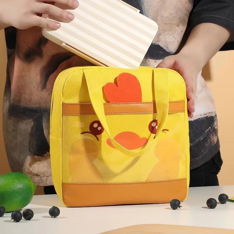 Lancheira para o almoço,Bolsa Térmica Lancheira Infantil para Marmita Quente e Frio Lancheira para Passeio e Escola,MM