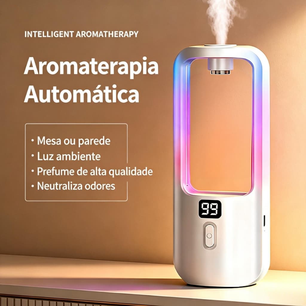 Umidificador de Ar Ultrasônico de Grande Capacidade Bico Duplo Portátil comLuz Ambiente LED USB e Difusor de AromasF2/E2