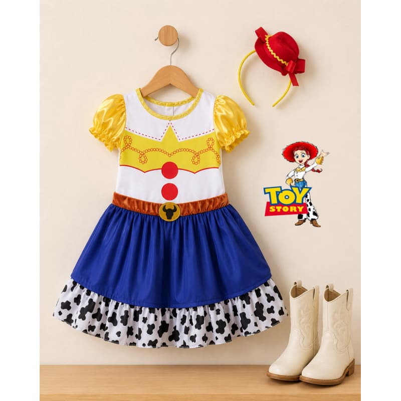 vestido fantasia toy Jessie Story infantil