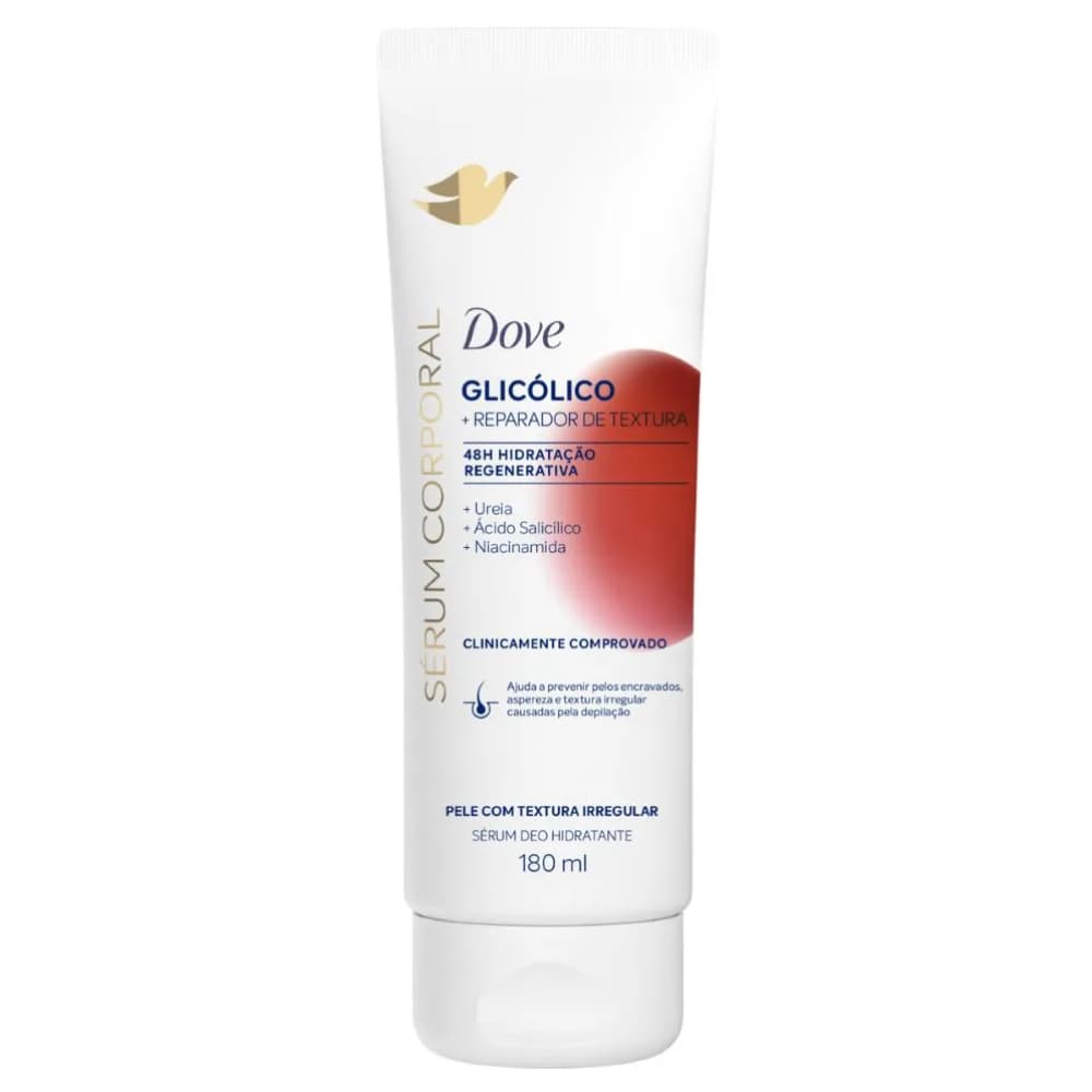 Sérum Corporal Dove Glicólico 180ml Reparador de Textura 48h Hidratação Regenerativa
